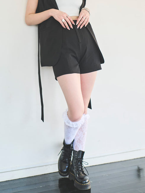 ハイウエストショートパンツ